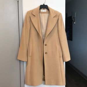 Italian made tan peacoat